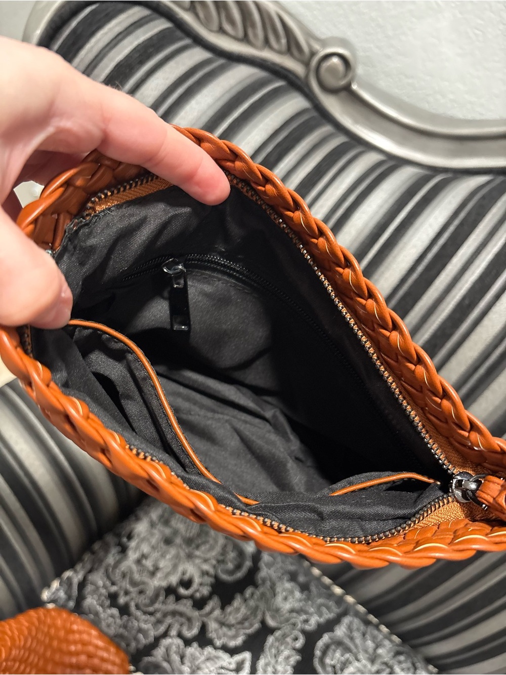 Source Unknown Woven Tote and Wristlet - Rustic Orange - Picture 4 of 5